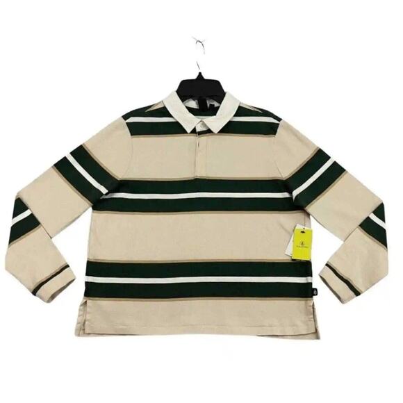 Volcom Girls Volarco 100% Cotton Stripe Polo Top Size 8/10 Medium NWT - Picture 8 of 12